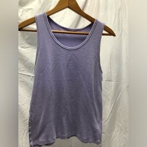 Lucky Brand Purple Fitted Sleeveless Tank Top